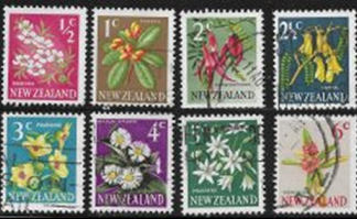 Nueva Zelanda #382 - 389  1967