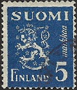 FINLANDIA #176D 1945