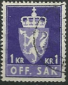 Noruega #O80 1957