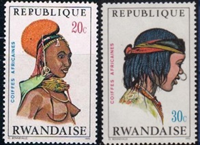 RUANDA #398 - 399  1971  Nueva SG
