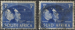 Sudáfrica #102a - 102b 1945