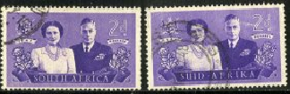 Sudáfrica #104a - 105b 1947