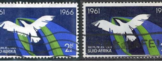 Sudáfrica #311a - 311b  1966