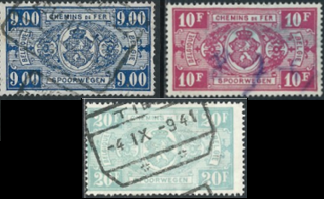 Belgica  #Q257 - Q259    1941