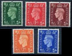 Gran Bretaña #235-239 1937