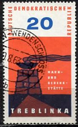 Alemania Republica Democratica #660 1963 "Monumento en Treblinka, campo de concentracion"