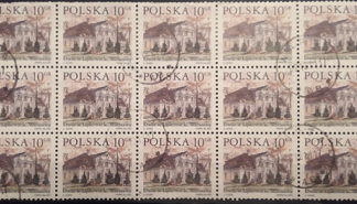 Polonia #3571   2001 bloque de 15 sellos circulados