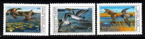 RUSIA #5906 - 5908  1990 Serie completa CTO "Patos silvestres"