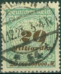 Alemania #298 1923 Usada