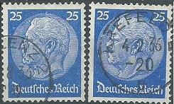 Alemania #395 1932 #425 1934