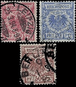 Alemania #48 - 49 y #51 1889
