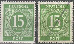 Alemania #541 1946 nueva y usada