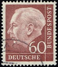 Alemania #715 1954