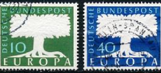 Alemania #771 - 772 1957 Serie completa