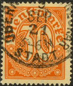 Alemania #O6  1920  Usada
