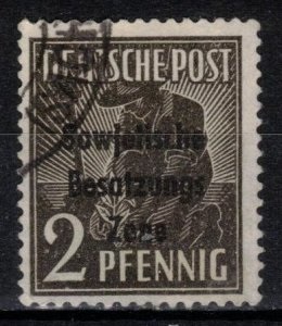 Alemania ocupación Rusa #10N1  1948  usada