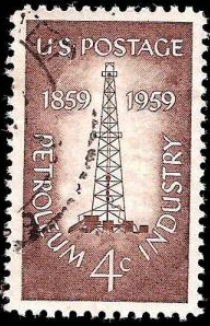 ESTADOS UNIDOS # 1134  1959  "Torre de perforación de petróleo"