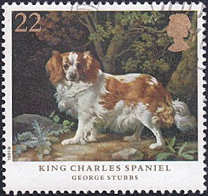 Gran Bretaña #1345 1991 "Rey Carlos Cocker Spaniel, por G Stubbs"