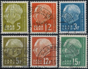 SAAR #267, #270, #290 - 291 y #294 - 295  1957  "Pre. Theodor Heuss"