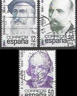 España #2277 - 2279  1981   Serie completa.