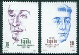 España #2327 - 2328  1983 Usadas