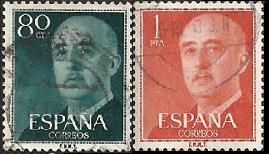 España #824 - 825   1954