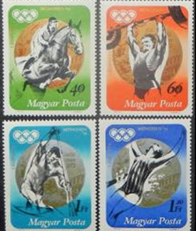 Hungria  #C329 - C332 1973  Usadas