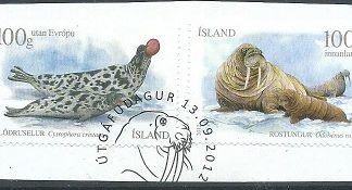 Islandia  #1280 - 1281  2012  matasello P.D.E.