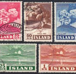 Islandia #247 - 251 1955