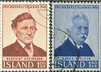 Islandia  #342 - 343  1961