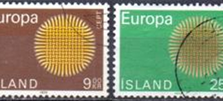 Islandia #420 - 421 1970 Serie completa.