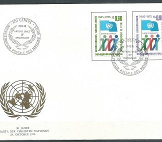 Naciones Unidas - Ginebra   #50 - 51  1975   F.D.C. Serie completa