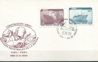 PERU #812 - 813 1984  F.D.C.