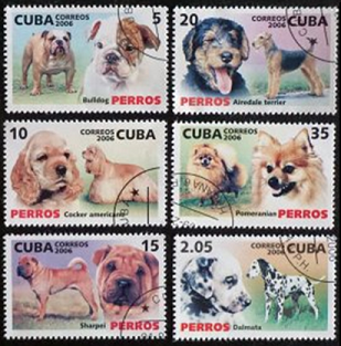 Cuba #4607 - 4612 2006 Serie completa "Razas caninas"