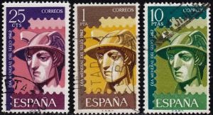España #1108 - 1110  1964  Serie completa  "Dia mundial del sello"