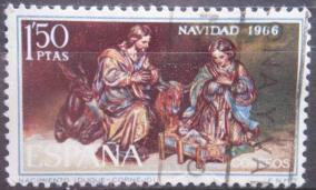 España #1391  1966   Usada  «Navidad»