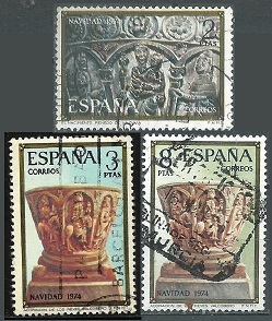 España # 1844 - 1846  1974  Serie completa