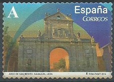 España #3947f   2014   Autoadhesiva restos de papel