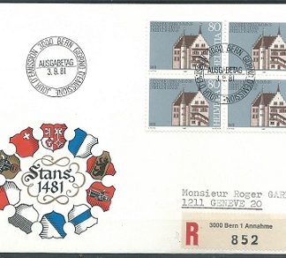 Suiza #703  1981 F.D.C.  Cuadro