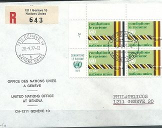 Naciones Unidas - Ginebra #69 1977 F.D.C.