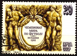 Rusia #5049  1982 Scott $2.25  "Copa mundial de futbol España 82"