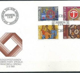 Suiza #704  -  707  1981  F.D.C.  Serie completa