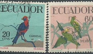 Ecuador #659  y #648  1958