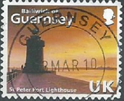 Guernsey #997i 2008 "Faro del puerto de San Pedro»