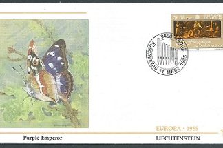 Liechtenstein #804   1985 F.D.C.  "CEPT - Pan y musas - Año europeo de la musica"