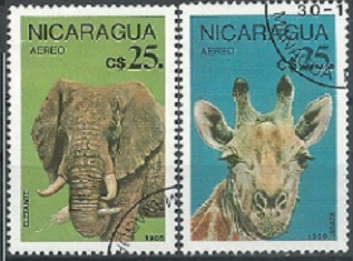 Nicaragua #C1139 - C1140  1986