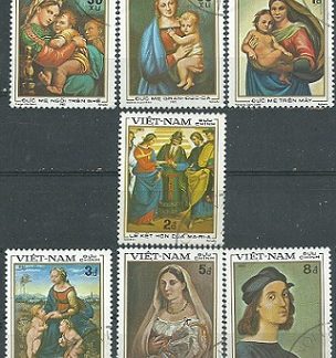 Viet Nam #1289A - 1289G 1983 Serie completa "Pinturas Rafael"