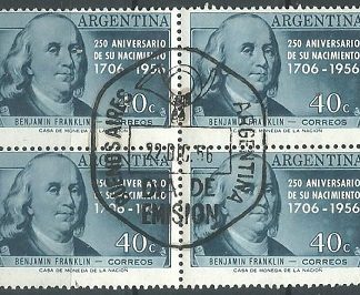 Argentina #660 1956 Matasello P.D.E.. con goma