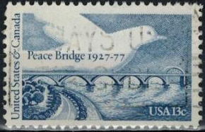 ESTADOS UNIDOS # 1721   1977 "Paloma sobre el puente de la paz"
