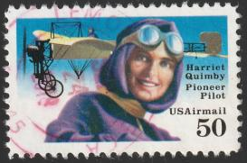 Estados Unidos  # C128  1991 "Harriet Quimby, pionera de la aviación y periodista"
